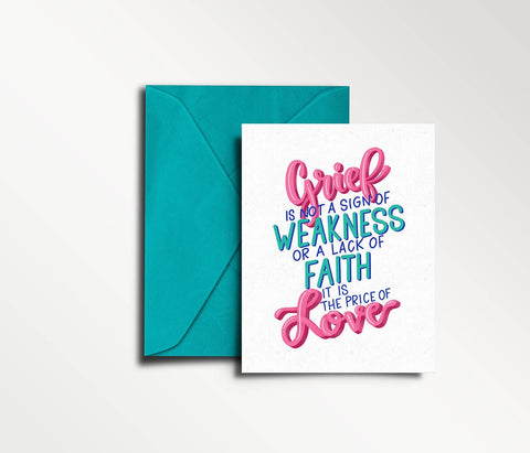Price of Love - Sympathy Card